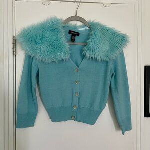 Ideology Ice Princess Cropped Cardigan